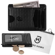 Kožená peňaženka James Hawk Zip Wallet Tenká 0,3 cm + kozmetická taštička ZDARMA Kožená peňaženka James Hawk Zip Wallet Tenká 0,3 cm + kozmetická taštička ZDARMA