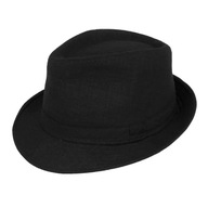 R128 Klasická detská čiapka, čierna, veľkosť 54