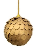 Polystyrénové ozdoby, vianočný stromček, ZLATÝ, 10 cm, 2 ks