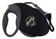 FLEXI Automatické vodítko GIANT NEON L 8m TAPE pre psov, čierne FLEXI Automatické vodítko GIANT NEON L 8m TAPE pre psov, čierne