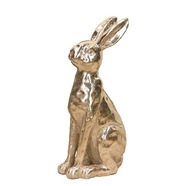 Keramický zlatý veľkonočný zajačik, 20 cm