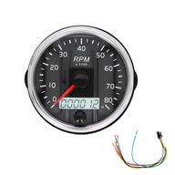 3,3-palcový 12V/24V Tachometer 0-8000RPM Tacho 3,3-palcový 12V/24V Tachometer 0-8000RPM Tacho