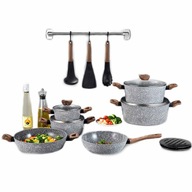 SET PREMIUM MRAMOROVÝCH HRNCOV SET INDUKČNÝCH HRNCOV 15 EL SET PREMIUM MRAMOROVÝCH HRNCOV SET INDUKČNÝCH HRNCOV 15 EL