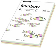 Dúhový papier do kopírky A4 80g 100 listov, mix farieb