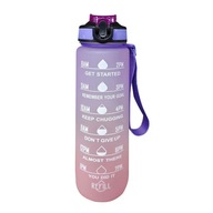 Fialová ružová - Moty's 1L 2-litrová fľaša na vodu