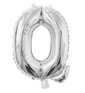 Fóliové balónové písmeno SILVER Q narodeninové hélium 40cm