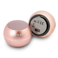 Puzdro na mini Bluetooth reproduktor Guess GUWSALGEP Speaker - ružové