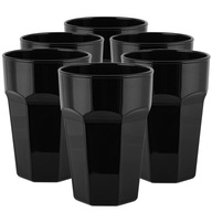 ČIERNE POHÁRE, VEĽKÁ SADA 6x425 ml HRUBÉ POHÁRE na darček ČIERNE POHÁRE, VEĽKÁ SADA 6x425 ml HRUBÉ POHÁRE na darček