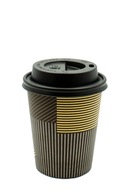 Papierové poháre 250 ml + viečka čierne, sada 100 kusov (na ďalší predaj) Papierové poháre 250 ml + viečka čierne, sada 100 kusov (na ďalší predaj)