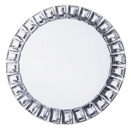 Sklenený stojan, zrkadlo, okrúhly podnos, 30 cm