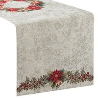 Dekoračný vianočný behúň na stôl 1193 40x100 cm gobelínový dekoračný rustikálny