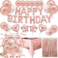 MEGA SÚPRAVA NARODENINOVÉ BALÓNY NARODENINOVÉ OZDOBY PARTY PARTY ROSE GOLD MEGA SÚPRAVA NARODENINOVÉ BALÓNY NARODENINOVÉ OZDOBY PARTY PARTY ROSE GOLD