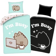 Bavlnené obliečky Pusheen mačiatko svietiace v tme, rozmer 140x200 Bavlnené obliečky Pusheen mačiatko svietiace v tme, rozmer 140x200