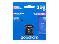66-280# MicroSDXC karta 256GB + SD CL10 Goodram UHS-I adaptér