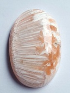 FUSIMA Scolecite ružový kabošon ~3,7x2,5 cm č. 14 FUSIMA Scolecite ružový kabošon ~3,7x2,5 cm č. 14