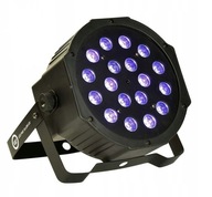 Výkonný stolný ultrafialový reflektor LIGHT4ME LED PAR 18x3W UV Výkonný stolný ultrafialový reflektor LIGHT4ME LED PAR 18x3W UV