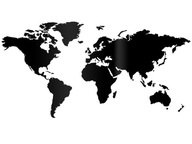 Nástenná dekorácia Mapa sveta, plexisklo Nástenná dekorácia Mapa sveta, plexisklo