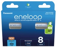 Nabíjacie batérie eneloop NiMH AAA 800 mAh 8 ks. Nabíjacie batérie eneloop NiMH AAA 800 mAh 8 ks.