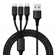 Kábel Nabíjací Kábel USB - USB typ C / microUSB / Lightning kábel Kábel Nabíjací Kábel USB - USB typ C / microUSB / Lightning kábel