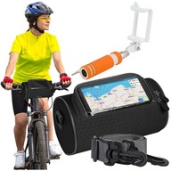 TAŠKA NA BICYKEL, SANIT NA RIADITEĽKY S PÁSKOM + TELESKOPICKÁ SELFIE TYČ TAŠKA NA BICYKEL, SANIT NA RIADITEĽKY S PÁSKOM + TELESKOPICKÁ SELFIE TYČ