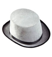 ŠEDÝ CYLINDROVÝ ČIAPOK, ELEGANTNÝ PÁN ŠEDÝ CYLINDROVÝ ČIAPOK, ELEGANTNÝ PÁN