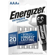 ENERGIZER ULTIMATE LITHIUM AAA batérie 1,5V 4 ks ENERGIZER ULTIMATE LITHIUM AAA batérie 1,5V 4 ks