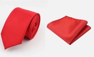 Pánska kravata + červená POCKET Square Pánska kravata + červená POCKET Square