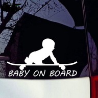 Strieborný štýl 16cm*8,8cm Baby on Board Chlapec na D Strieborný štýl 16cm*8,8cm Baby on Board Chlapec na D
