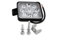 Pracovná LED lampa 10-30V DC 27W 9LED štvorcová WR