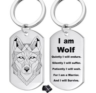 WOLF WOOLF DOG TAG KEYRING DARČEKOVÁ KRABIČKA WOLF WOOLF DOG TAG KEYRING DARČEKOVÁ KRABIČKA