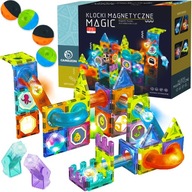MAGNETICKÉ STAVEBNÉ BLOKY ŽIARENÁ TRAŤ 75 ks DOKONALÝ DARČEK MAGNETICKÉ STAVEBNÉ BLOKY ŽIARENÁ TRAŤ 75 ks DOKONALÝ DARČEK