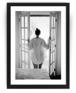 Žena v okne Obraz A4 24X33 rám na plagát IKEA
