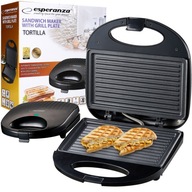 GRIL TORTILLA SENDVIČOVAČ 1000W Hriankovač GRIL TORTILLA SENDVIČOVAČ 1000W Hriankovač