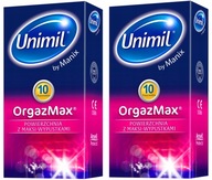 Unimil OrgazMax kondómy s cvočkami, 20 ks.