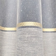Moderný záves do obývačky, 180 cm, zlatý prúžok *1 meter Moderný záves do obývačky, 180 cm, zlatý prúžok *1 meter