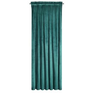 Záves MATTE VELVET tmavo tyrkysové žabky 140x250 Záves MATTE VELVET tmavo tyrkysové žabky 140x250