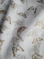 pergamenové zlaté motýle na bielom 140 listov - 18g/m2