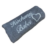Osuška na DEŇ BABIČKY Sivá 100x50, nadýchaná ako darček, 500 gramov, pekná Osuška na DEŇ BABIČKY Sivá 100x50, nadýchaná ako darček, 500 gramov, pekná