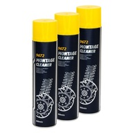 3x MANNOL 9672 ČISTIČ BRZD ČISTIČ KOTOÚČOVÝCH BRZD 600ml SPREJ - SÚPRAVA