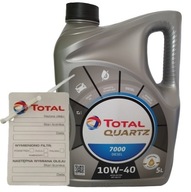 Total Quartz 7000 Diesel OLEJ 5 l 10W40 + ZDARMA