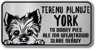 Pozor znamenie York Dog Pozor znamenie York Dog