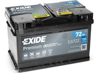 Batéria EXIDE EA722 12V 72Ah 720A