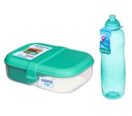 Nádoba, kufrík na potraviny + fľaša na vodu Helix Sistema