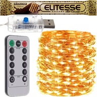 PREMIUM Lampy 300 LED Micro Wire USB Teplá biela Diaľkové ovládanie WIRES 30m 1399 PREMIUM Lampy 300 LED Micro Wire USB Teplá biela Diaľkové ovládanie WIRES 30m 1399