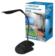 MODERNÁ LED STOLNÁ LAMPA S KLIPOM