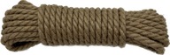 Točené jutové lano 6 mm 50 m ozdobné plachetnicové lano