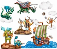 NÁLEPY NA STENU VIKING DRAGOS 50x100cm WIK2 NÁLEPY NA STENU VIKING DRAGOS 50x100cm WIK2