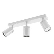 KÚPEĽŇOVÁ NÁSTENNÁ LAMPA BIELA NASTAVITEĽNÁ 3xGU10 NAD ZRKADLO IP44 KÚPEĽŇOVÁ NÁSTENNÁ LAMPA BIELA NASTAVITEĽNÁ 3xGU10 NAD ZRKADLO IP44