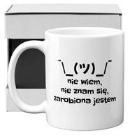 hrnček NEVIEM NEVIEM SOM ZAROBENÝ SOM ASCII hrnček NEVIEM NEVIEM SOM ZAROBENÝ SOM ASCII