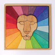 Drevené puzzle Grimm's 10208 Rainbow Lion Drevené puzzle Grimm's 10208 Rainbow Lion